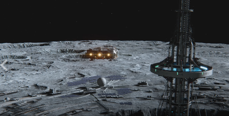 PRAGMATA 月球表面场景
